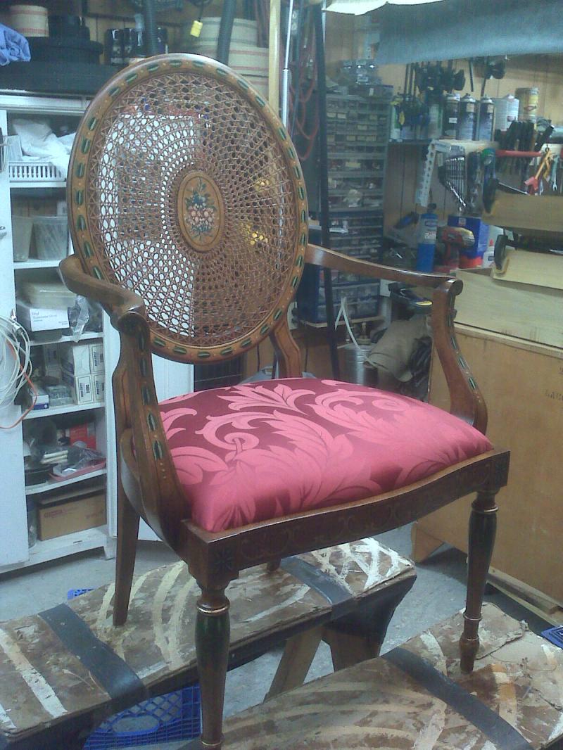 French Caned Back Chair Newly Recaned